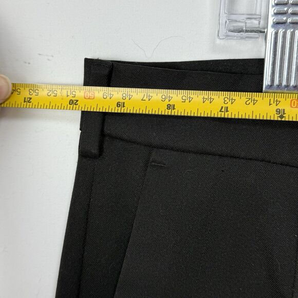 Vintage Perry Ellis Black Dress Pants Mens 38x30 Pleated Cuffed - Picture 11 of 16